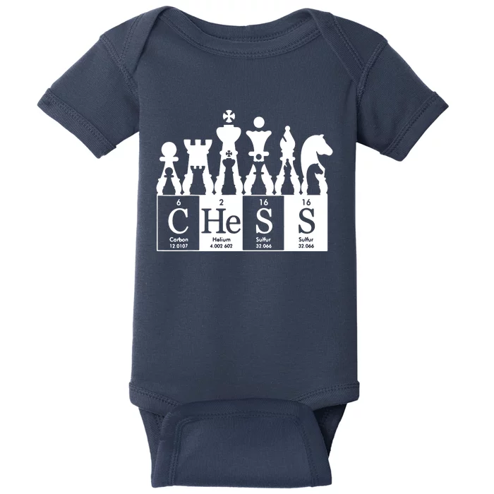 Chess Sets Periodic Table Elements Baby Bodysuit