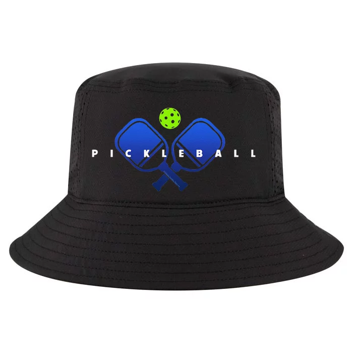 Cool Stylized Pickleball With Paddles And Ball Pickleball Cool Comfort Performance Bucket Hat