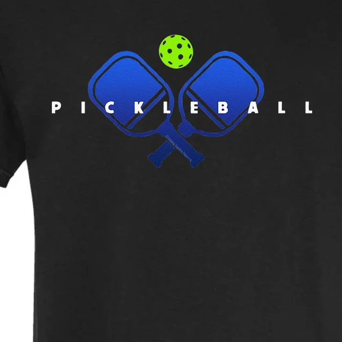 Cool Stylized Pickleball With Paddles And Ball Pickleball Garment-Dyed Heavyweight T-Shirt