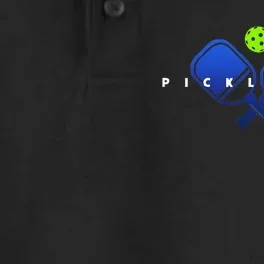 Cool Stylized Pickleball With Paddles And Ball Pickleball Dry Zone Grid Performance Polo