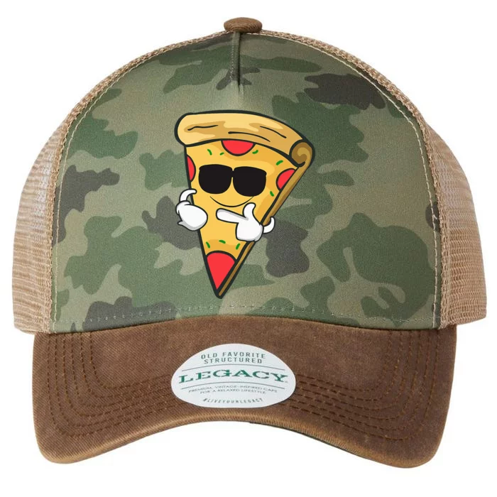 Cool Sunglasses Pizza Legacy Tie Dye Trucker Hat