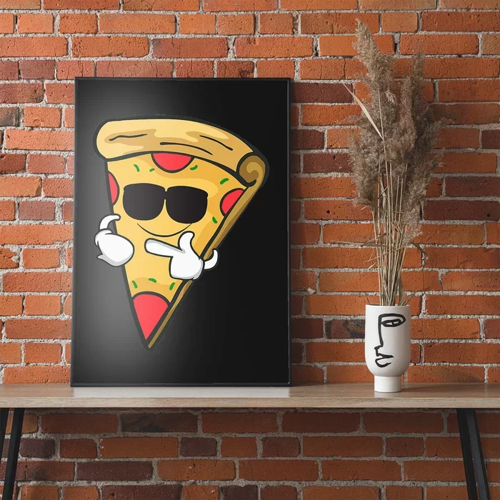 Cool Sunglasses Pizza Poster