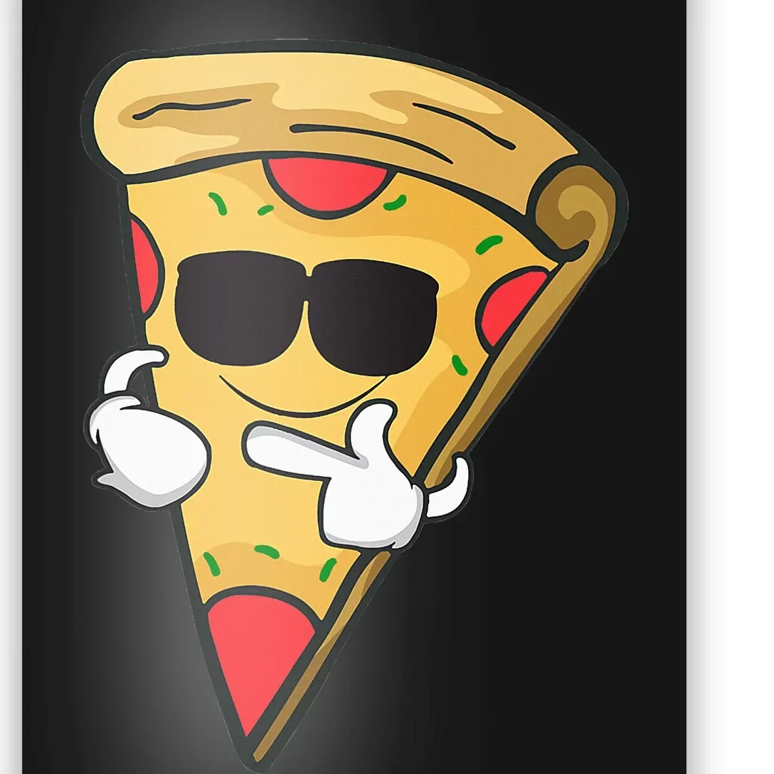 Cool Sunglasses Pizza Poster