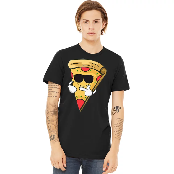 Cool Sunglasses Pizza Premium T-Shirt