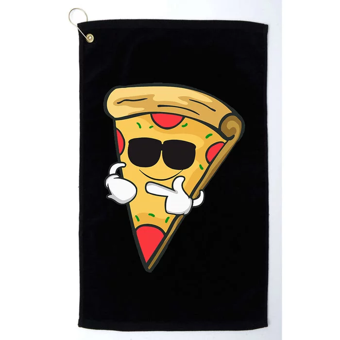 Cool Sunglasses Pizza Platinum Collection Golf Towel