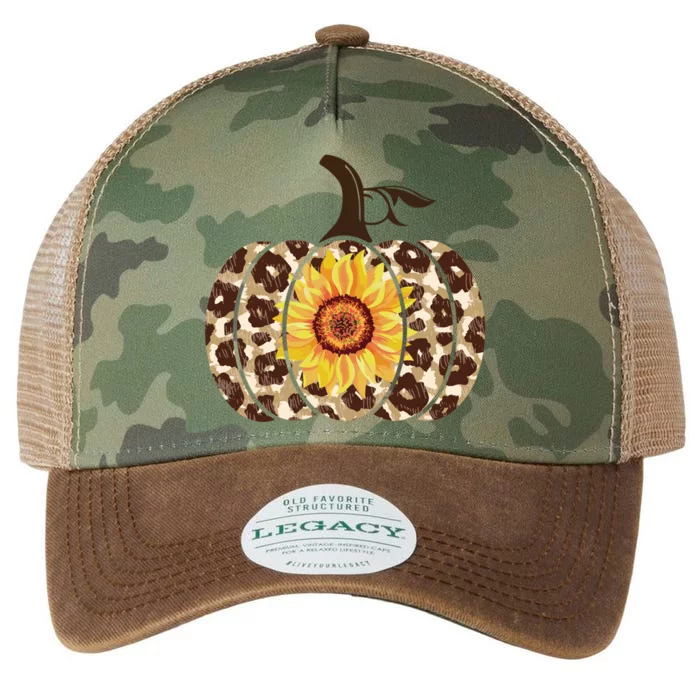 Cheetah Sunflower Pumpkin Legacy Tie Dye Trucker Hat