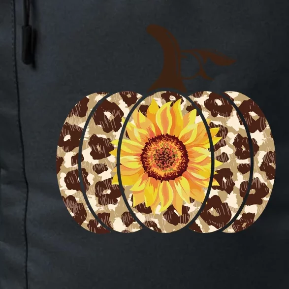 Cheetah Sunflower Pumpkin Daily Commute Backpack