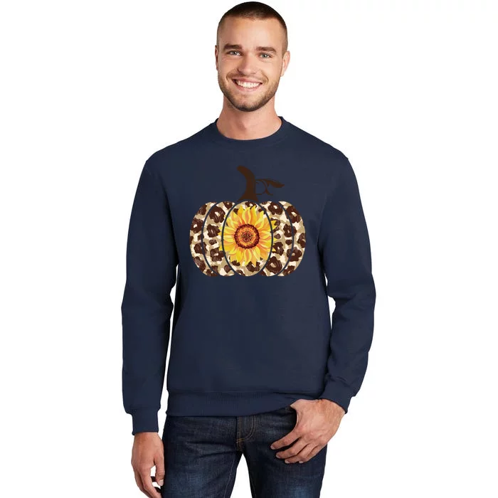 Cheetah Sunflower Pumpkin Tall Sweatshirt