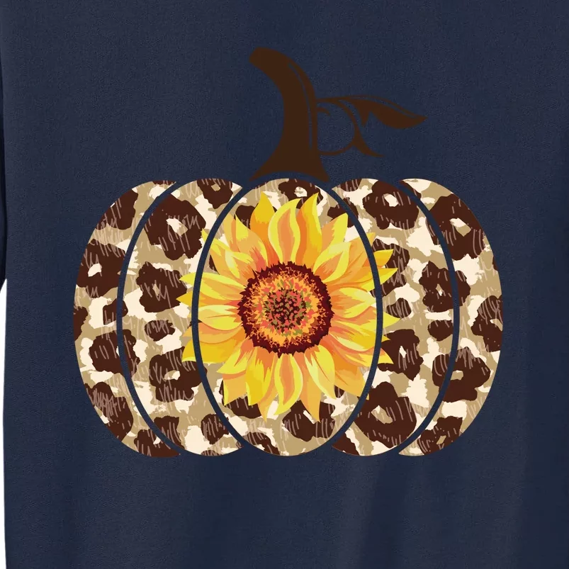 Cheetah Sunflower Pumpkin Tall Sweatshirt