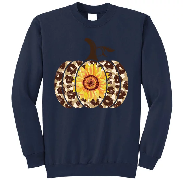 Cheetah Sunflower Pumpkin Tall Sweatshirt