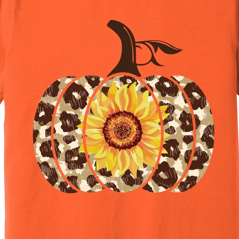 Cheetah Sunflower Pumpkin Premium T-Shirt