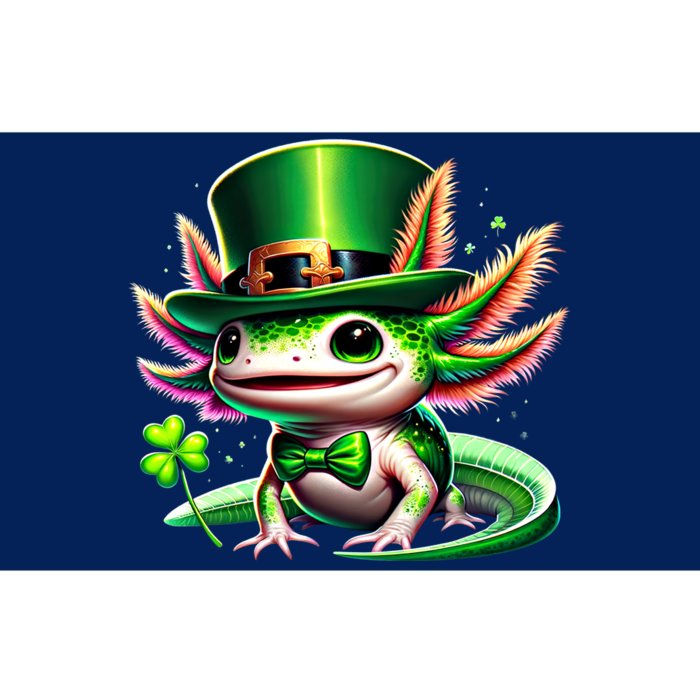 Cute Saint PatrickS Axolotl Irish Clovers Axolotls Lovers Gift Bumper Sticker