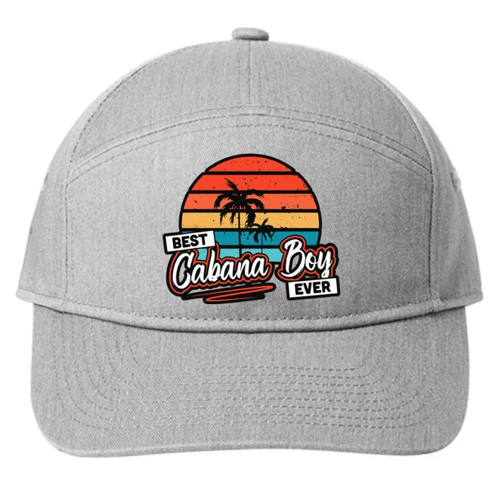 Colorful Sunset Palm Tree Best Cabana 7-Panel Snapback Hat