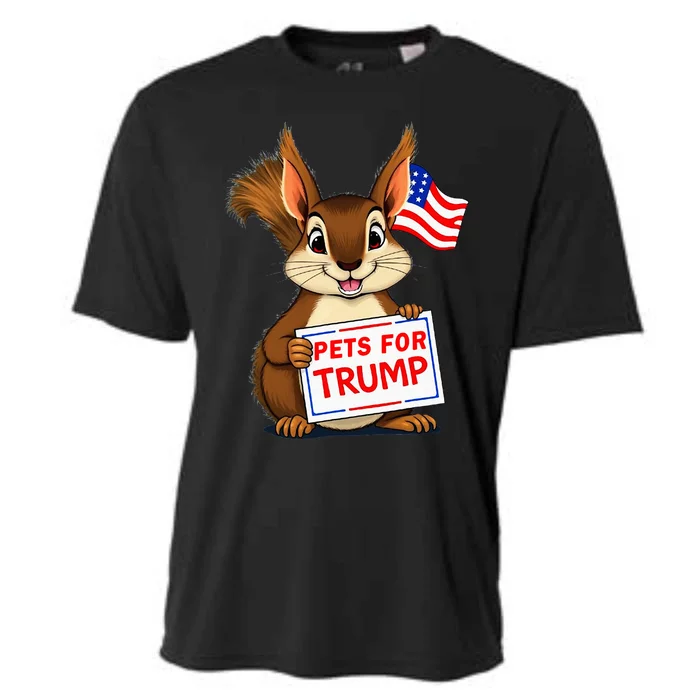 Cute Squirrel Pets For Trump Cooling Performance Crew T-Shirt