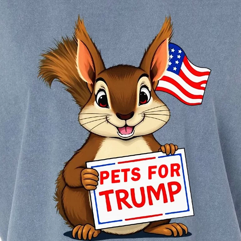 Cute Squirrel Pets For Trump Garment-Dyed Women's Muscle Tee