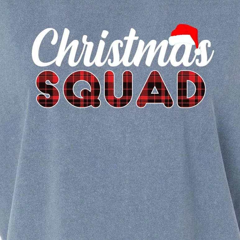 Christmas Squad Plaid Santa Garment-Dyed Women's Muscle Tee