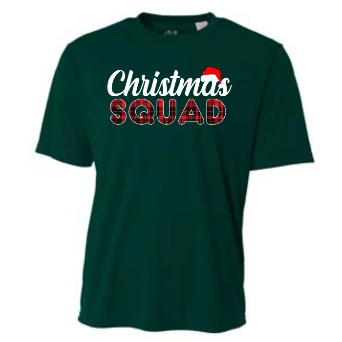 Christmas Squad Plaid Santa Cooling Performance Crew T-Shirt