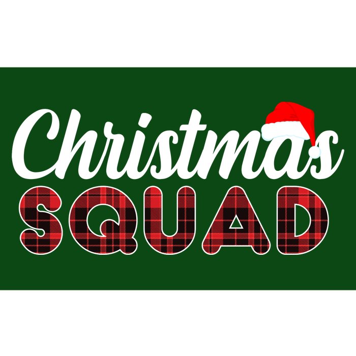 Christmas Squad Plaid Santa Bumper Sticker