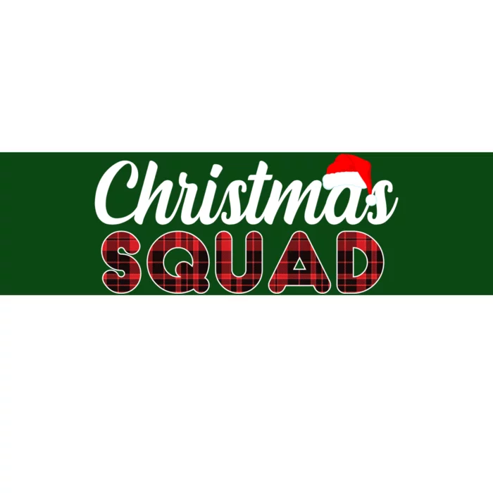 Christmas Squad Plaid Santa Bumper Sticker