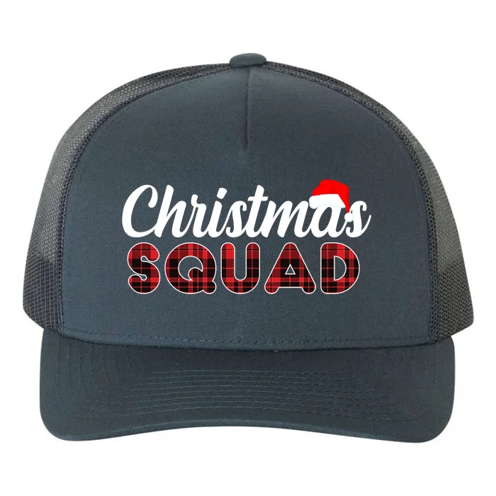 Christmas Squad Plaid Santa Yupoong Adult 5-Panel Trucker Hat