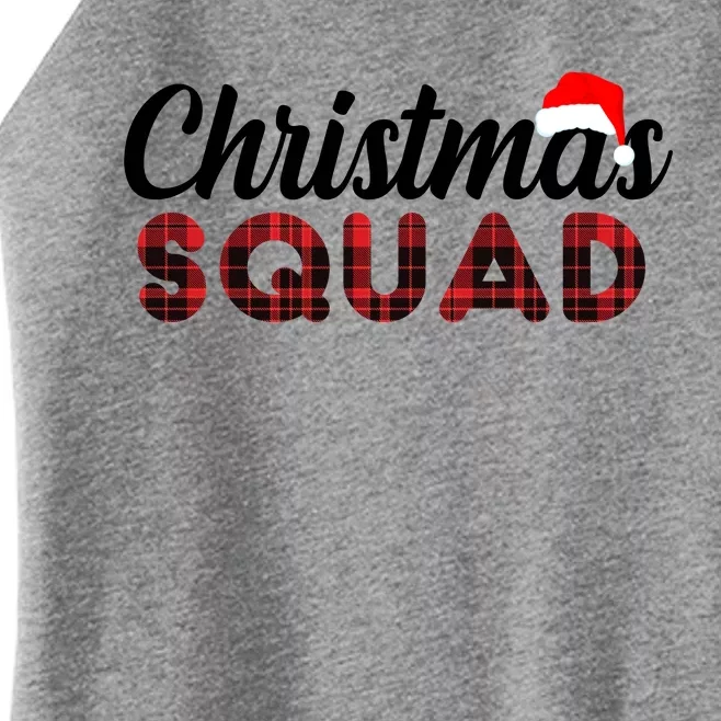 Christmas Squad Plaid Santa Women’s Perfect Tri Rocker Tank