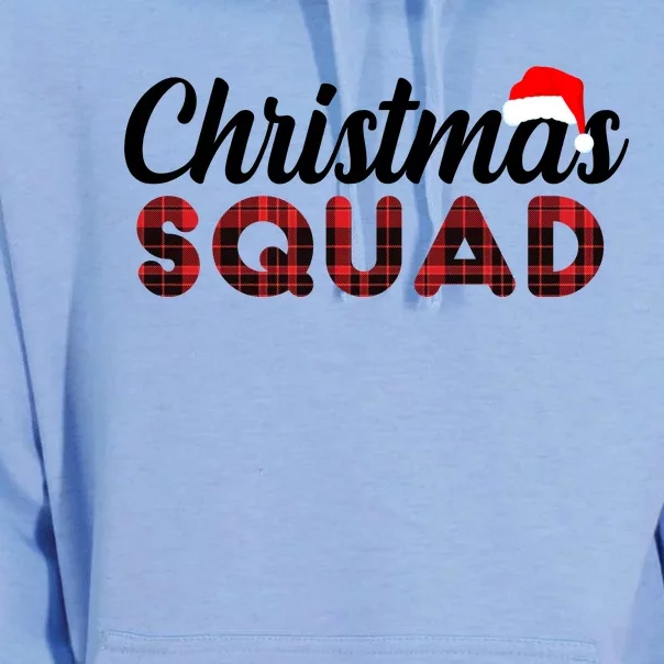 Christmas Squad Plaid Santa Unisex Surf Hoodie