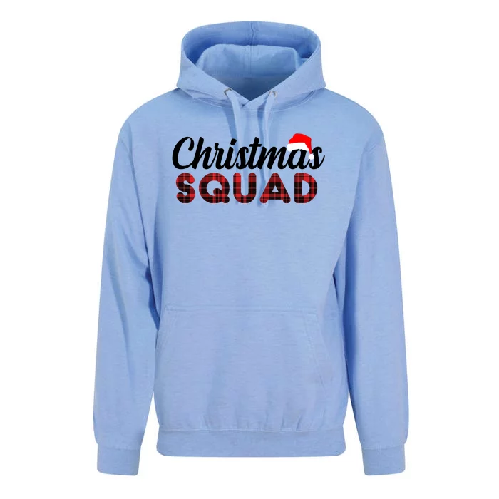 Christmas Squad Plaid Santa Unisex Surf Hoodie