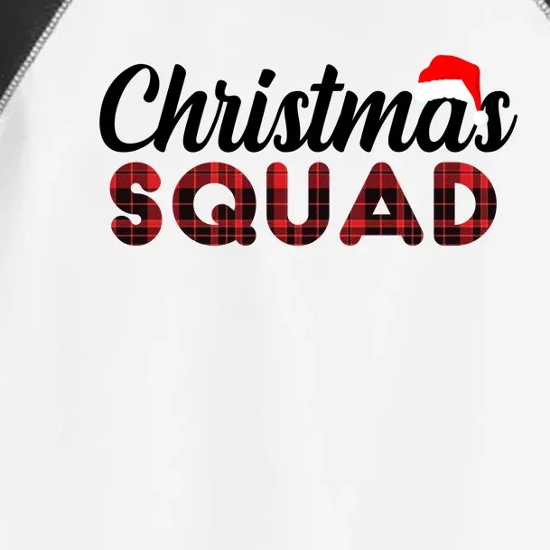 Christmas Squad Plaid Santa Toddler Fine Jersey T-Shirt