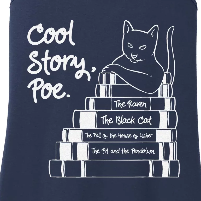 Cool Story Poe Black Cat Edgar Allan Poe Ladies Essential Tank