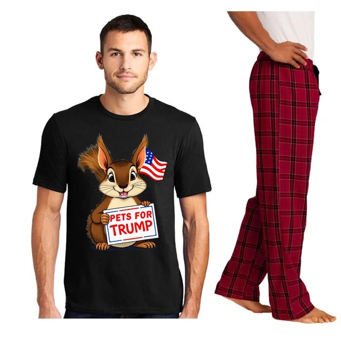 Cute Squirrel Pets For Trump Funny Pajama Set