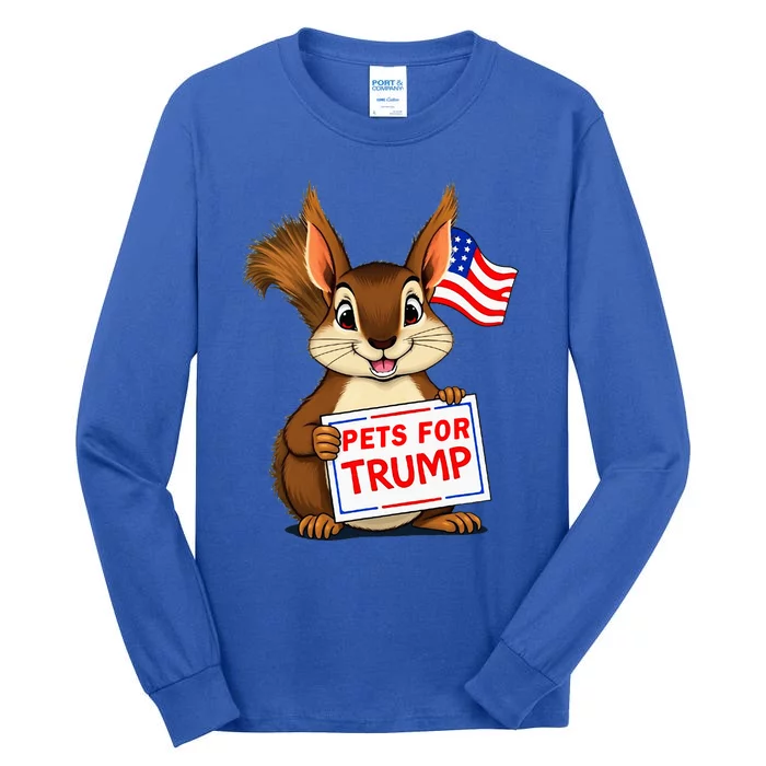 Cute Squirrel Pets For Trump Funny Tall Long Sleeve T-Shirt