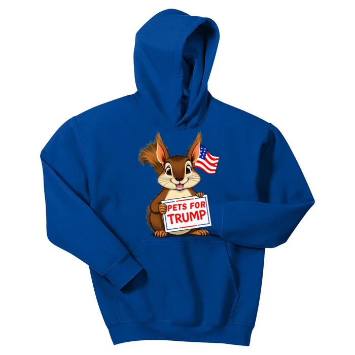 Cute Squirrel Pets For Trump Funny Kids Hoodie