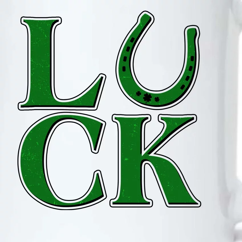 Cool St Patrick's Day Luck Lucky Horseshoe Black Color Changing Mug