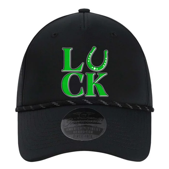 Cool St Patrick's Day Luck Lucky Horseshoe Performance The Dyno Cap