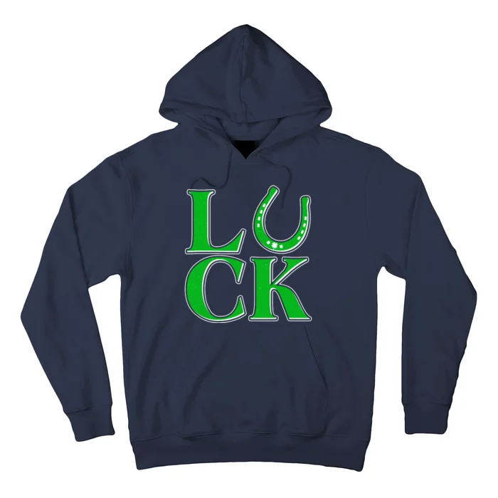 Cool St Patrick's Day Luck Lucky Horseshoe Hoodie