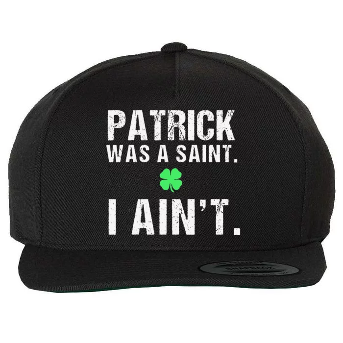 Cool Saint Patrick's Day Funny St. Paddys Day Wool Snapback Cap