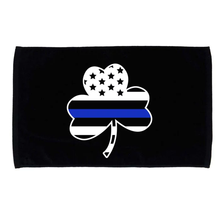 Cop St Patrick's Day American Usa Flag Irish Police Cool Gift Microfiber Hand Towel