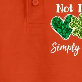 Cute St Patricks Day Not Lucky Simply Blessed Romans 4: 7 8 Dry Zone Grid Performance Polo