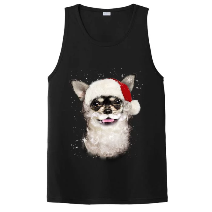 Chihuahua Santa Paws Gift Performance Tank