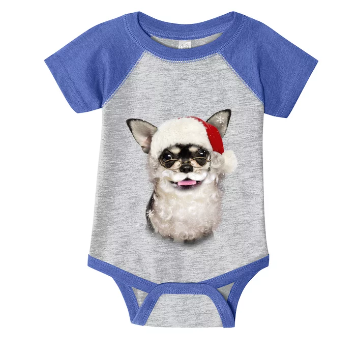 Chihuahua Santa Paws Gift Infant Baby Jersey Bodysuit