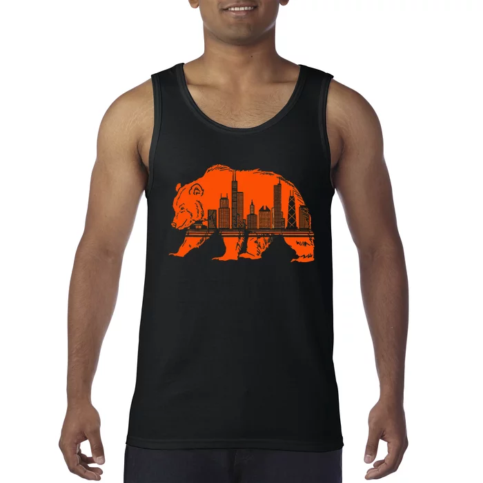 Chicago Skyline Pride Celebrate Illinois Downtown Tank Top