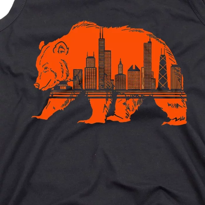 Chicago Skyline Pride Celebrate Illinois Downtown Tank Top