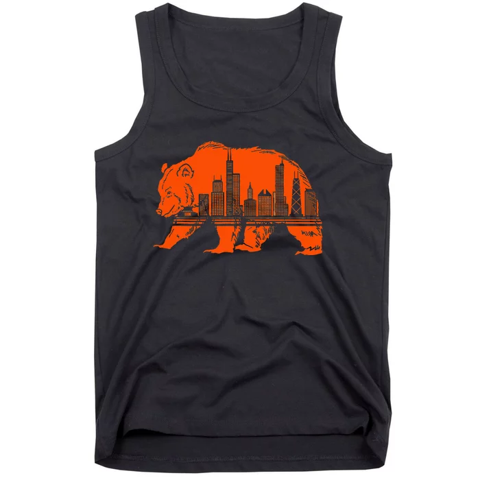 Chicago Skyline Pride Celebrate Illinois Downtown Tank Top