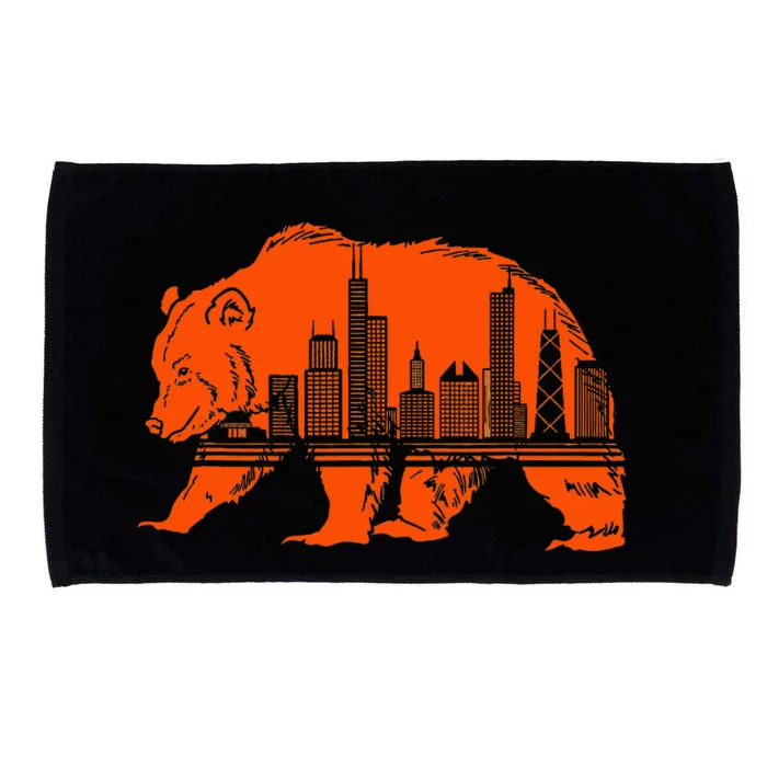 Chicago Skyline Pride Celebrate Illinois Downtown Microfiber Hand Towel