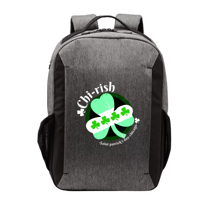 ChiRish St. Patrick's Day Chicago Irish Clover Vector Backpack