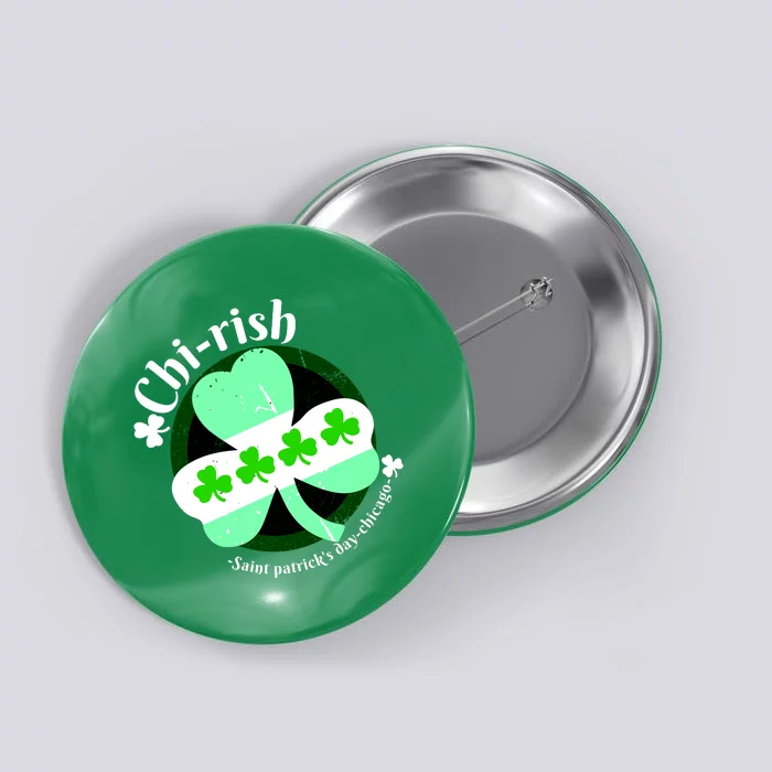 ChiRish St. Patrick's Day Chicago Irish Clover Button