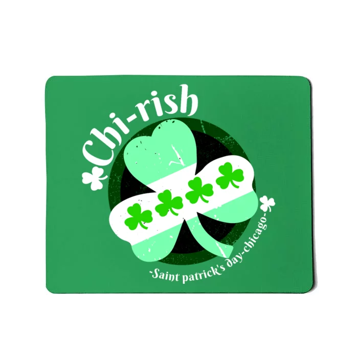 ChiRish St. Patrick's Day Chicago Irish Clover Mousepad