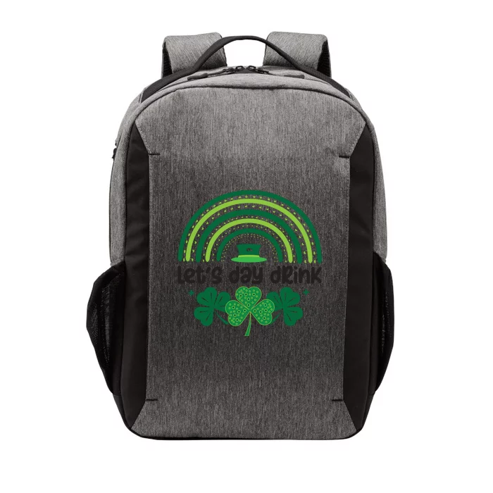 Cute St Patricks Day Lets Day Drink Green Shamrock Vector Backpack