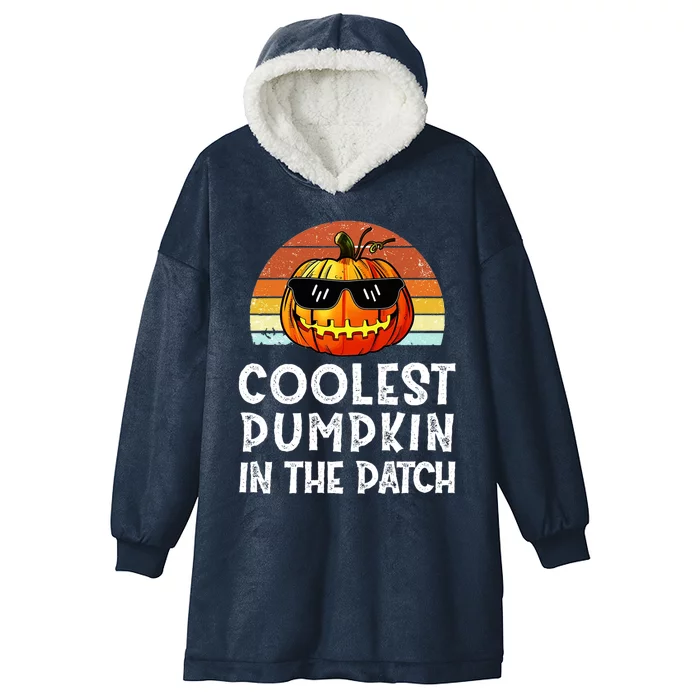 Coolest Scary Pumpkin Happy Halloween Vibe Costume Cool Gift Hooded Wearable Blanket