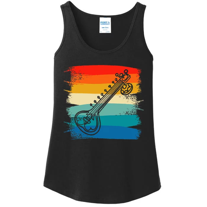 Classic Sitar Player Instrument Ladies Essential Tank